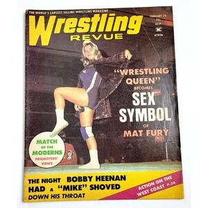 WRESTLING REVUE - FEB 1974 - BOBBY HEENAN‎ / JACK BRISCO / GINO BRITTO